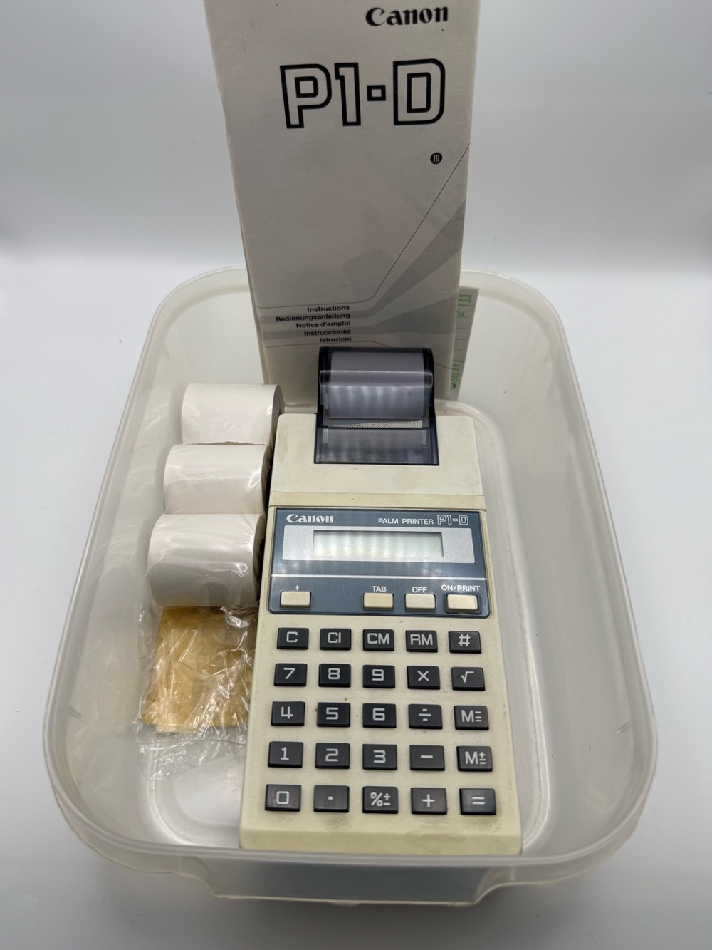 Canon PI-D Printing Calculator with LCD
Display, Handheld Battery
Powered